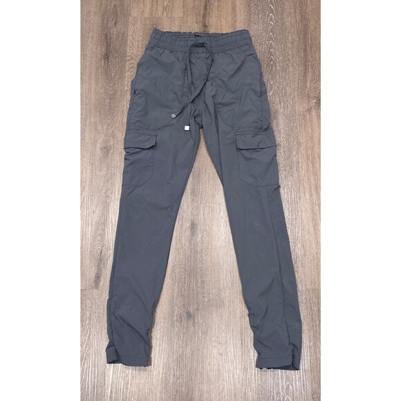 I Love Ugly Pants Mens Small Gray Cargo Joggers Stretch Nylon Drawstring - Picture 1 of 11